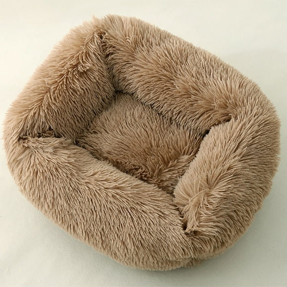 Discounted Stock! Pet Bed Pet Mat Winter Warm Cat Mat Dog House Pet House, Brown, 14.04*10.53*2.34In, Polyester, 1Pc Pet Bed Pet Mat, Meiiso