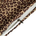 thumbnail image 4 of 3 Pcs Soft Bedding Set, Includes 1 Duvet Cover with Zipper And 2 Pillow Shams,Leopard Twin(86"x70"), 4 of 8