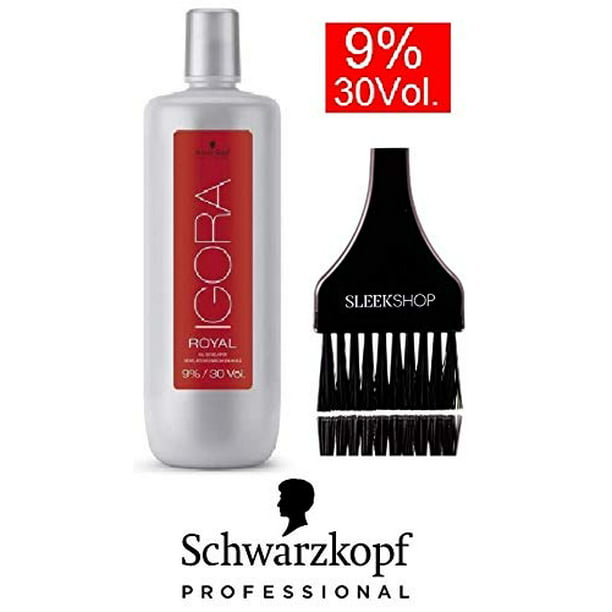 Expertise protest snijden Schwarzkopf IGORA Royal Oil DEVELOPER (with Sleek Tint Brush) 33.8 oz /  1000ml - 9% / 30 Volume - Walmart.com