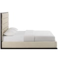 thumbnail image 3 of Ashland Queen Upholstered Linen Fabric Platform Bed in Beige, 3 of 5