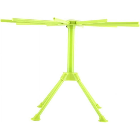 Collapsible Pasta Drying Rack Plastic Foldable Homemade Fresh Spaghetti Stand Dryer Noodle Hanger for Kitchen(Green)