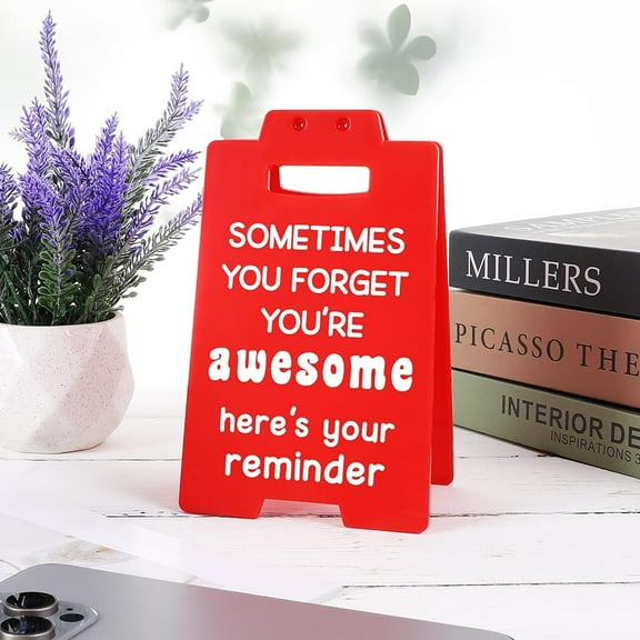 Funny Office Decor for Women Men Gifts for Boss Office Desk Sign Coworker Boss Day Decorations for Her Boss Lady Supervisor Principal Teacher Nurse Office Cubicle Decor Desk Accessories Red Sign