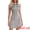 Gray, variant on DARING DIVA Women's Sleeveless Collared Button Down Short Jean Dress 2XL Dark Blue