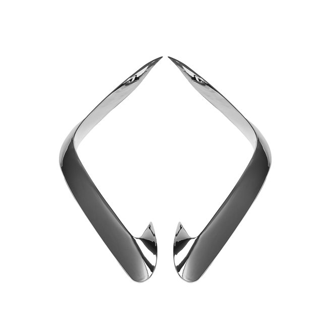 for NX4 2020 2021 Front Fog Light Lamp Cover Trim Bumper Molding Garnish Eyebrow Eyelid Chrome