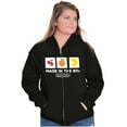 thumbnail image 3 of PACMAN Made in the 80s Vintage Zip Up Hoodie Men's Women's Brisco Brands S, 3 of 6
