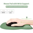 thumbnail image 2 of SHIQI-Ergonomic Mouse Pad with Wrist Support, Mousepad with Memory Foam Wrist Rest and Non-Slip Base for Computer, Cafe, Home & Office, 9.64 x 8.26 in Office Desk Accessories, 2 of 4