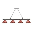 thumbnail image 5 of 4 Light Billiard In Traditional And Classical Style-14.75 Inches Tall And 14 Inches Wide Z-Lite 2306-4Brz-Prd, 5 of 7
