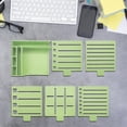 thumbnail image 6 of YiJuHui Note Holder Organizer Box, Desktop Note Storage Case with Template Slots, Clear Plastic Sticky Note Dispenser for Office and Home Organization, 6 of 8