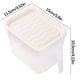 thumbnail image 2 of Tarro para almacenar cebada multigrano | Recipiente de plástico transparente con asa | Tapa hermética para organizar la despensa | Juego de 1 pieza, 2 of 2