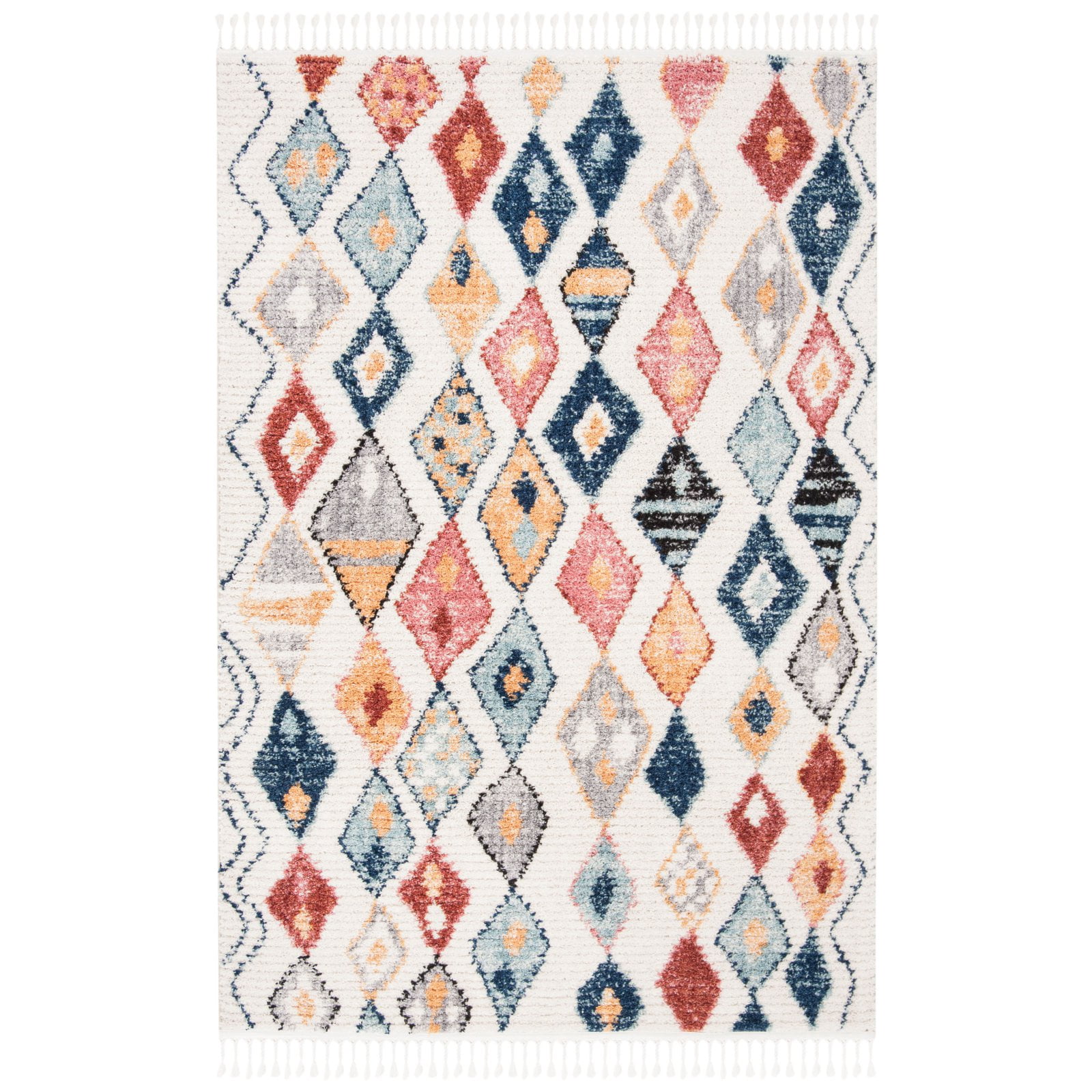 Safavieh Morocco Bohemian Cream Diamond Indoor Area Rug Walmart Com Walmart Com