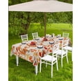 thumbnail image 4 of Boanket Outdoor Tablecloth with Umbrella Hole for Patio/Picnic/Party/Camping, Hello Fall Waterproof Table Cloth Rectangle Table Cover Washable, Orange Red Maple Leaf Botanical Rustic (52"x 70"), 4 of 7