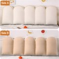 thumbnail image 3 of Eurhowing Ergonomic Backrest Pillow for Queen Bed, Plush Headboard Cushion Bed Gap Filler, Back Support Reading Pillow with Removable Cover, Beige, 3 of 5