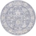 thumbnail image 3 of Rugs.com Oregon Collection Rug – 3 Ft Round Gray Low-Pile Rug Perfect for Kitchens, Dining Rooms, 3 of 5