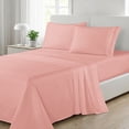 thumbnail image 3 of Elegant Comfort 4-Piece Microfiber Bed Sheet Set, Queen, Dusty Rose - Deep Pocket, 3 of 10