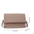 thumbnail image 2 of Bolso de mujer PU cuero felpa Vintage Flap elegante bandolera (caqui), 2 of 2