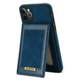 thumbnail image 6 of TECH CIRCLE for iPhone 11 Pro 5.8" Case,Luxury Synthetic Leather Back Shell Cover Phone Case with Card Holder Kickatand Compartment for iPhone 11 Pro, Blue, 6 of 7