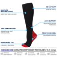 thumbnail image 3 of PENGXIANG  1pair Chaussettes de Compression de Sport Nylon Bas de Sport Unisexe (Gradient Nu S / M), 3 of 6