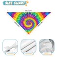 thumbnail image 6 of Dog Bandana 1 Pack,Rainbow Tie Dye Mandala Pattern Bandanas for Dogs,Cat Bandana,Small/ Large Dog Bandana 2 Size,Dog Bandanas, 6 of 6