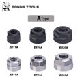 thumbnail image 2 of Sujeción Tuerca de máquina de alta precisión ER Accesorio de pinza ER Soporte cnc de repuesto Tuerca ER A WD.WDQZL Hogar, 2 of 6
