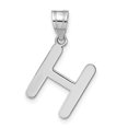 thumbnail image 1 of Diamond2Deal 14K Pendentif Initiale Lettre H en Or Blanc pour Femmes, 1 of 6