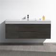 thumbnail image 3 of Fresca Valencia 60" Gray Oak Wall Hung Modern Bathroom Vanity, 3 of 5