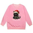 thumbnail image 4 of XDZJLR Christmas Hoodie For Girl Xmas Casual Fashion Printed Long Sleeved Crew Neck Sweatshirts Hoodies Pink 8-9 Years, 4 of 4