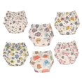 thumbnail image 1 of Paquete de 6 ropa interior de entrenamiento para ir al baño reutilizable de algodón unisex Calzoncillos de entrenamiento para orinar para niños y niñas transpirables Pantalones de entrenamiento i, 1 of 3
