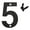 F, variant on Modern Floating House Numbers – Rustproof Metal Address Sign for Mailbox, Porch, Garden (Black) | Easy Install Outdoor Home Numbers with Screws