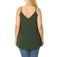 thumbnail image 4 of Zenana Women & Plus Front and Back Reversible Spaghetti Strap Flowy Cami Tank Tops, 4 of 6