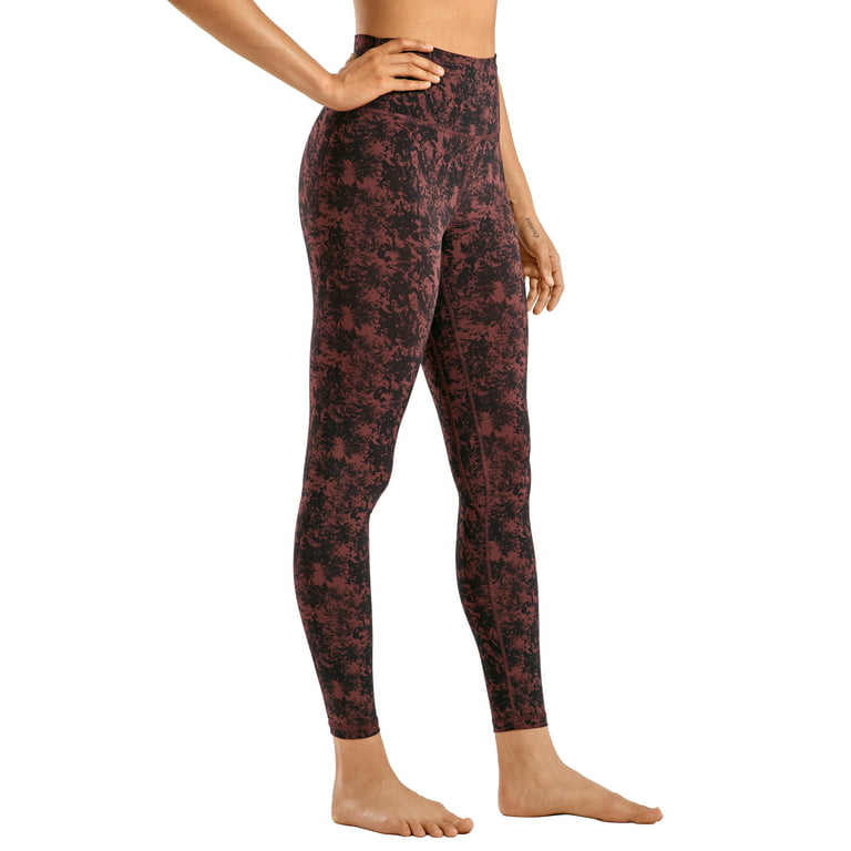 CRZ YOGA Women's 7/8 High Waisted Yoga Pants Workout Leggings Naked Feeling  I-25 Inches