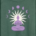 thumbnail image 3 of Instant Message - Yoga Moon Phases - Women's Lightweight French Terry Long Sleeve Shirt, 3 of 6