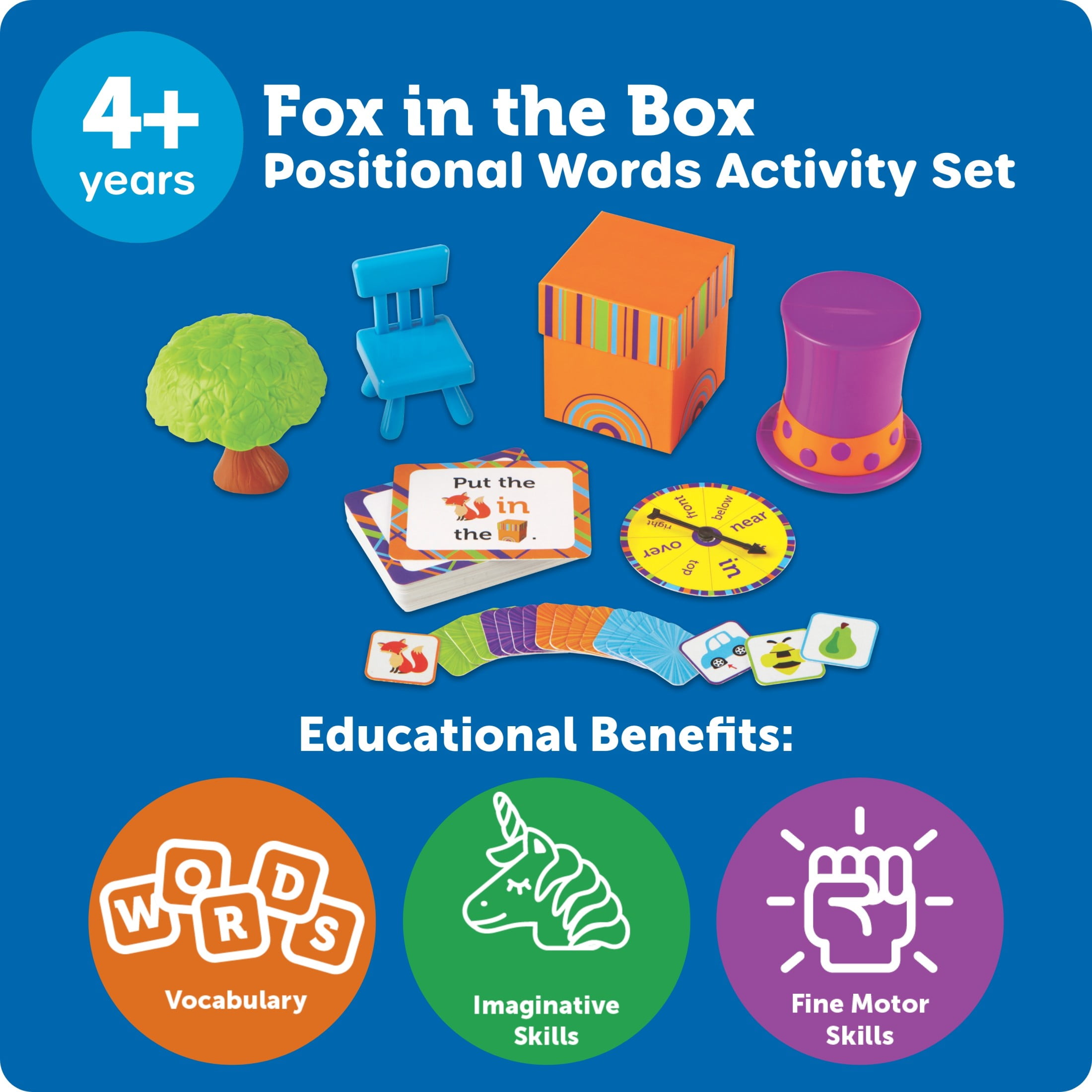 Learning Resources Fox In The Box Word Activity Set Montessori Language, Ages 4+