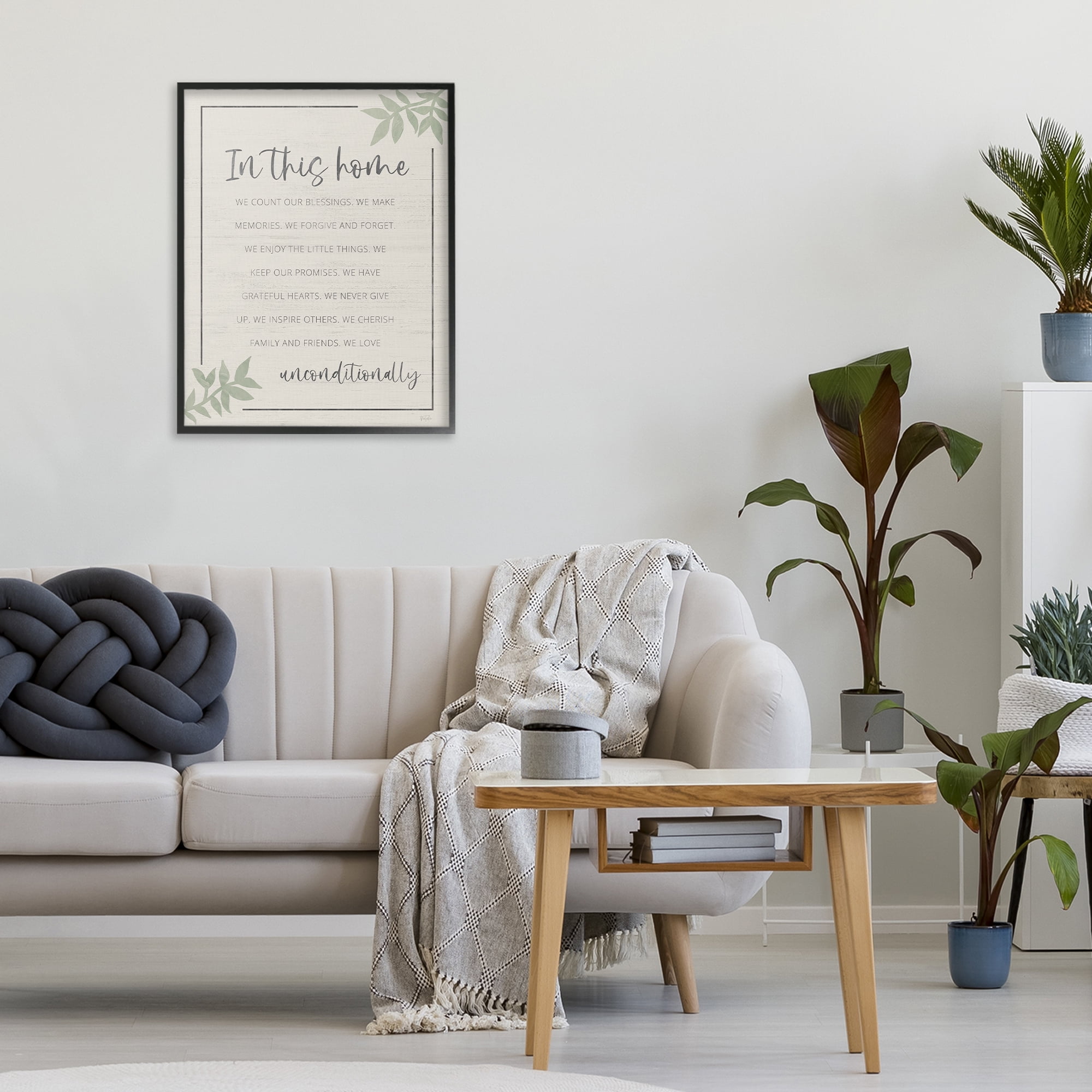 Stupell Industries We Love Unconditionally Black Framed Giclee Art, design by Natalie Carpentieri