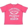 thumbnail image 3 of Inktastic Handpicked for Earth By My Mawmaw in Heaven with Angel Wings Boys or Girls Toddler T-Shirt, 3 of 5