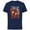 Navy, variant on Marvel Deadpool Family Battle Charge Distressed Comic Art- Short Sleeve Cotton T-Shirt for Adults - Customized-Athletic Heather