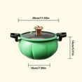 thumbnail image 2 of 8L Pumpkin Micro Pressure Cooker, Stone Non-Stick Soup Pot for Open Flames & Gas Stoves, 2 of 6