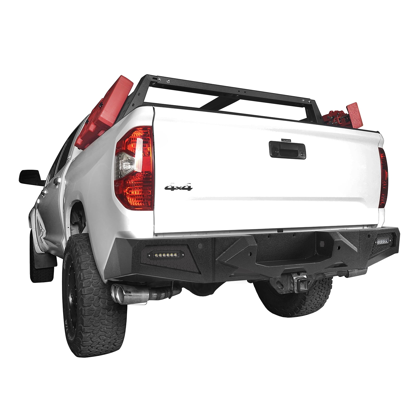 Buy Hooke Road Fit Toyota Tundra 2014-2021 Rear Back Bumper With Led 