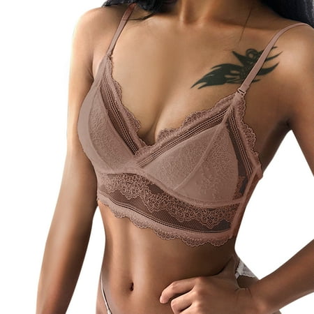 

Pxiakgy bras for women Womens No Steel Ring French Underwear Big Open Back Beautiful Back U Shaped Bra Summer Ultra Thin Bud Bra Pink + M