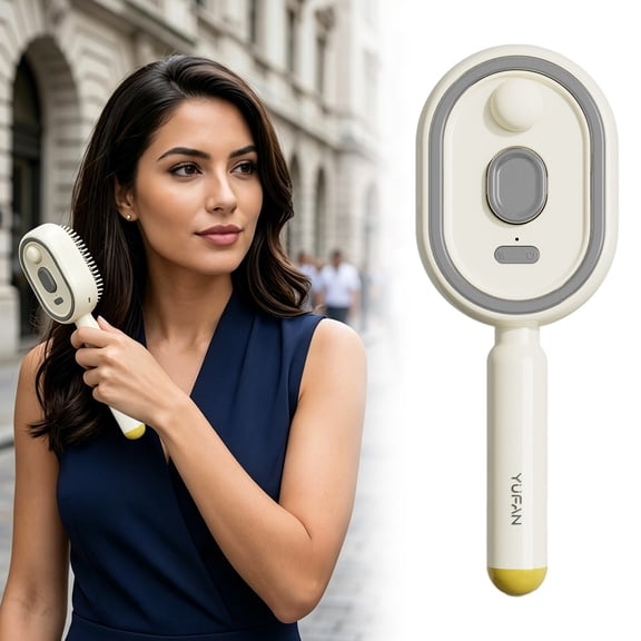 Electric Steam Brushs for Hair,Rechargeable Steam Hair Straightener, Detangling Steam Brush for Short Hair With Water Spray,2-In-1 Misting Hairbrush for Reduce Frizz, Nourishes Hairs Anti Frizz Tool