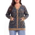 thumbnail image 3 of Cueply Women Plus Size Cardigan Open Front Button Down Sweater Lightweight Knit Jacket with Pockets Fall Winter Outerwear, 3 of 6