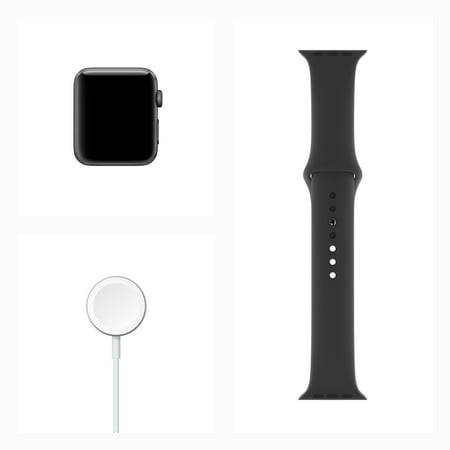 Apple Watch Series 3 GPS Space Gray - 42mm - Black Sport Band