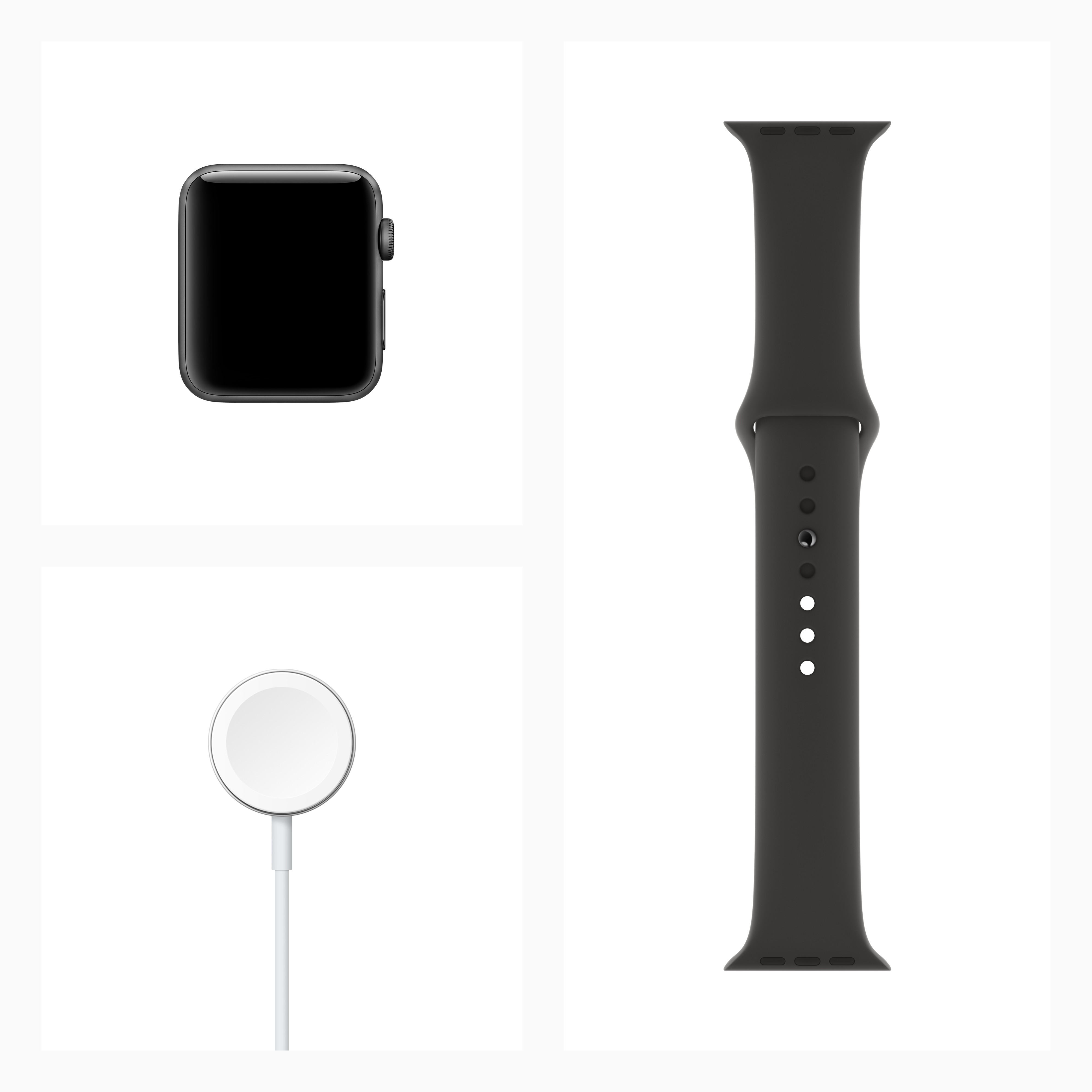 Apple Watch Series 3 GPS Space Gray - 42mm - Black Sport Band - image 6 of 6