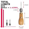 thumbnail image 2 of Sewing Machine Threader, Leather Sewing Kit Needle and Waxed Thread Leather Sail Canvas Heavy Repair Professional Speedy Stitcher Sewing Awl Tools, 2 of 7