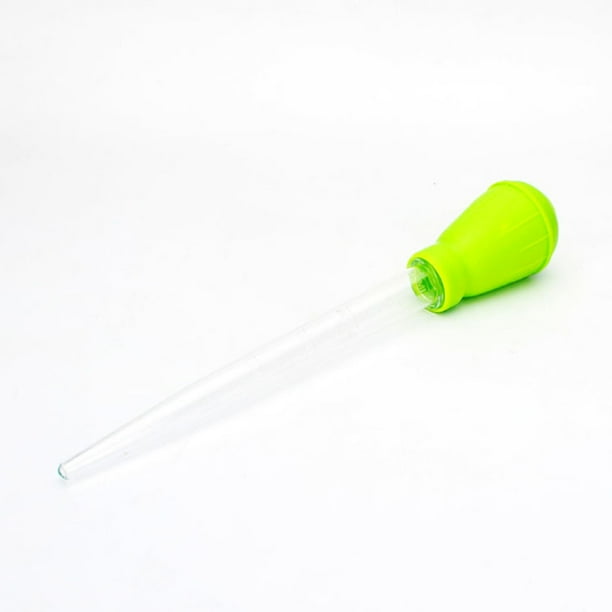 Pipeta de alimentación manual para acuario, gotero, alimentador de corales, 50 ml, 46 cm, 5 escalas Verde