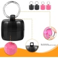 thumbnail image 2 of FENG2pcs Sport Jewelry Holder Keychain Women Small Compact Stud Earring Necklaces Ring Organizer Storage Case for Travel (Pink)-240519, 2 of 8