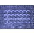 thumbnail image 1 of Ahgly Company Machine Washable Indoor Rectangle Southwestern Blue Country Area Rugs, 2' x 3', 1 of 4