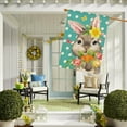 thumbnail image 3 of Easter Bunny House Flag 28x40Inch Burlap Double Sided Polka Dot Spring Easter Rabbit with Tulips Flowers and Carrots Flags Spring Summer Farmhouse Seasonal Outdoor Flag, 3 of 6