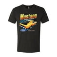 thumbnail image 2 of Wild Bobby, Ford Yellow Mustang Horsepower Cars and Trucks Men Premium Tri Blend Tee, Vintage Black, Small, 2 of 6