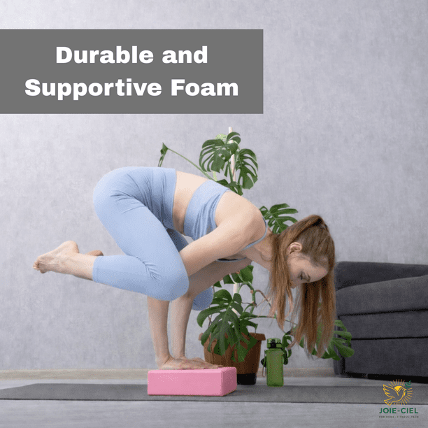 Lot De 2 Blocs De Yoga EVA – Antidérapants, 23x15x7,5 Cm, 120 G Chacun, Pour Pilates, Stretching, Méditation, Débutants Et Confirmés