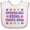 White and Pink, variant on Inktastic Empowered Girls Equal Powerful Women Girls Baby Bib